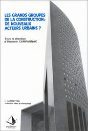 Cover of: Les Grands groupes de la construction: de nouveaux acteurs urbains? : analyse comparée de l'évolution des grands groupes de la construction dans les pays d'économie développée