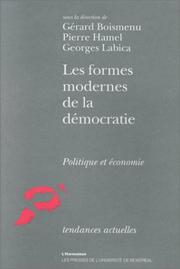Cover of: Les Formes modernes de la démocratie