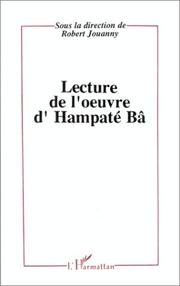 Cover of: Lectures de l'œuvre d'Hampaté Bâ