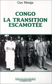 Cover of: Congo, la transition escamotée