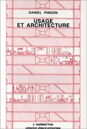 Cover of: Usage et architecture