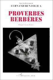 Cover of: Proverbes berbères by sous la direction de Fernand Bentolila.