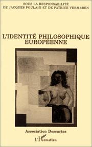 Cover of: L' identité philosophique européenne