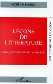 Cover of: Leçons de littérature