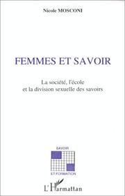 Cover of: Femmes et savoir by Nicole Mosconi