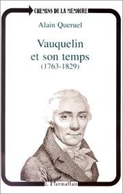 Cover of: Vauquelin et son temps (1763-1829)