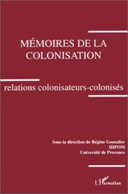 Mémoires de la colonisation by Mémoires de la Colonisation (1993 Université de Provence)