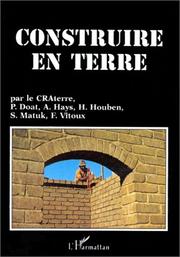 Cover of: Construire en terre