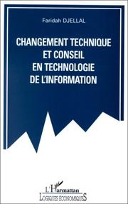 Cover of: Changement technique et conseil en technologie de l'information