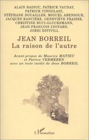 Cover of: Jean Borreil: la raison de l'autre