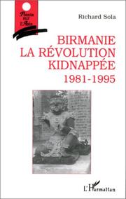 Cover of: Birmanie by Richard Sola, Richard Sola