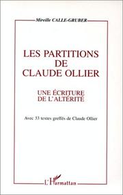 Cover of: Les partitions de Claude Ollier: une écriture de l'altérité