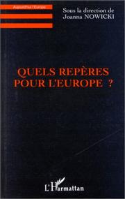 Cover of: Quels repères pour l'Europe?