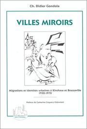 Cover of: Villes miroirs by Ch. Didier Gondola