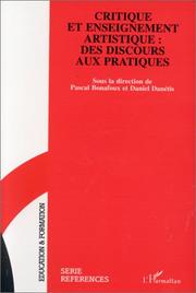 Cover of: Critique et enseignement artistique: des discours aux pratiques