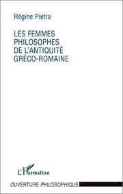 Cover of: Les femmes philosophes de l'Antiquité gréco-romaine by Régine Pietra