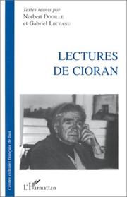 Cover of: Lectures de Cioran
