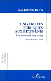 Universités publiques aux Etats-Unis by Cécile Brisset-Sillion