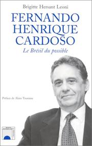 Cover of: Fernando Henrique Cardoso by Brigitte Hersant Leoni