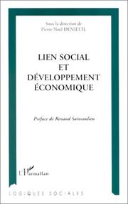 Cover of: Lien social et développement économique