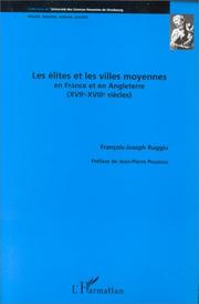 Cover of: Les élites et les villes moyennes en France et en Angleterre (XVIIe-XVIIIe siècles)