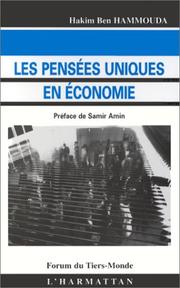 Cover of: Les pensées uniques en économie by Hakim Ben Hammouda