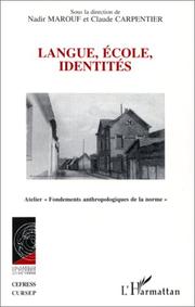 Cover of: Langue, école, identités