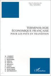 Cover of: Terminologie économique française pour les pays en transition