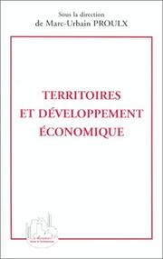 Cover of: Territoires et développement économique