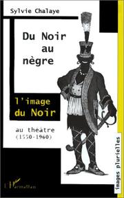 Cover of: Du noir au nègre: l'image du noir au théâtre : de Marguerite de Navarre à Jean Genet (1550-1960)