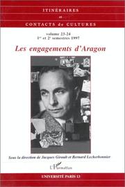 Cover of: Les engagements d'Aragon