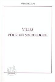 Cover of: Villes pour un sociologue