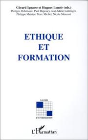 Cover of: Ethique et formation