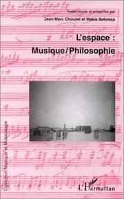 Cover of: L' espace, musique/philosophie