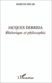 Cover of: Jacques Derrida by Marcos Siscar