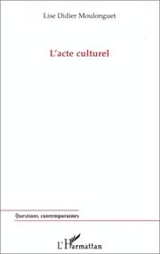 Cover of: acte culturel
