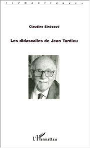 Cover of: Les didascalies de Jean Tardieu