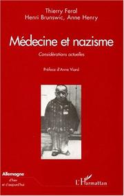 Cover of: Médecine et nazisme by Thierry Féral