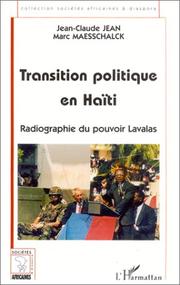 Transition politique en Haïti by Jean-Claude Jean