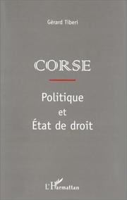 Cover of: Corse: politique et état de droit