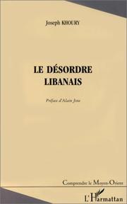 Cover of: Le désordre libanais