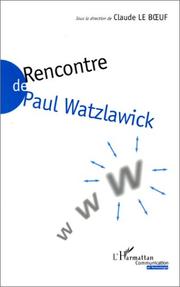 Rencontre de Paul Watzlawick by Rencontre de Paul Watzlawick (1997 Marseille, France)