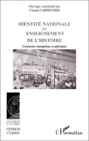 Cover of: Identité nationale et enseignement de l'histoire: contextes européens et africains