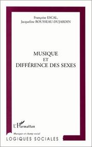 Cover of: Musique et différence des sexes