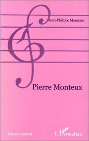 Cover of: Pierre Monteux by Jean-Philippe Mousnier