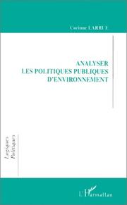 Cover of: Analyser les politiques publiques d'environnement