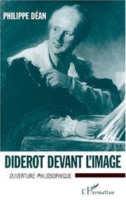 Cover of: Diderot devant l'image by Philippe Déan