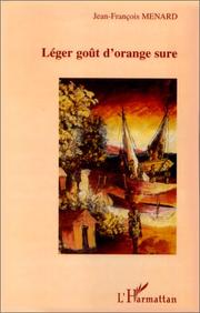 Cover of Léger goût d'orange sure