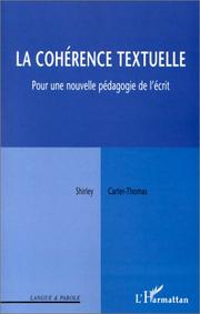 La cohérence textuelle by Shirley Carter-Thomas