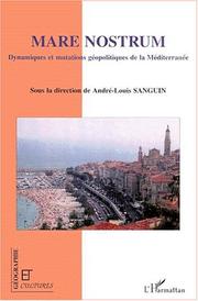 Cover of: Mare Nostrum by sous la direction de André-Louis Sanguin.